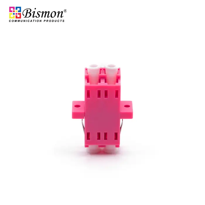 LC-Adapter Duplex Multi-mode OM4 With Flange